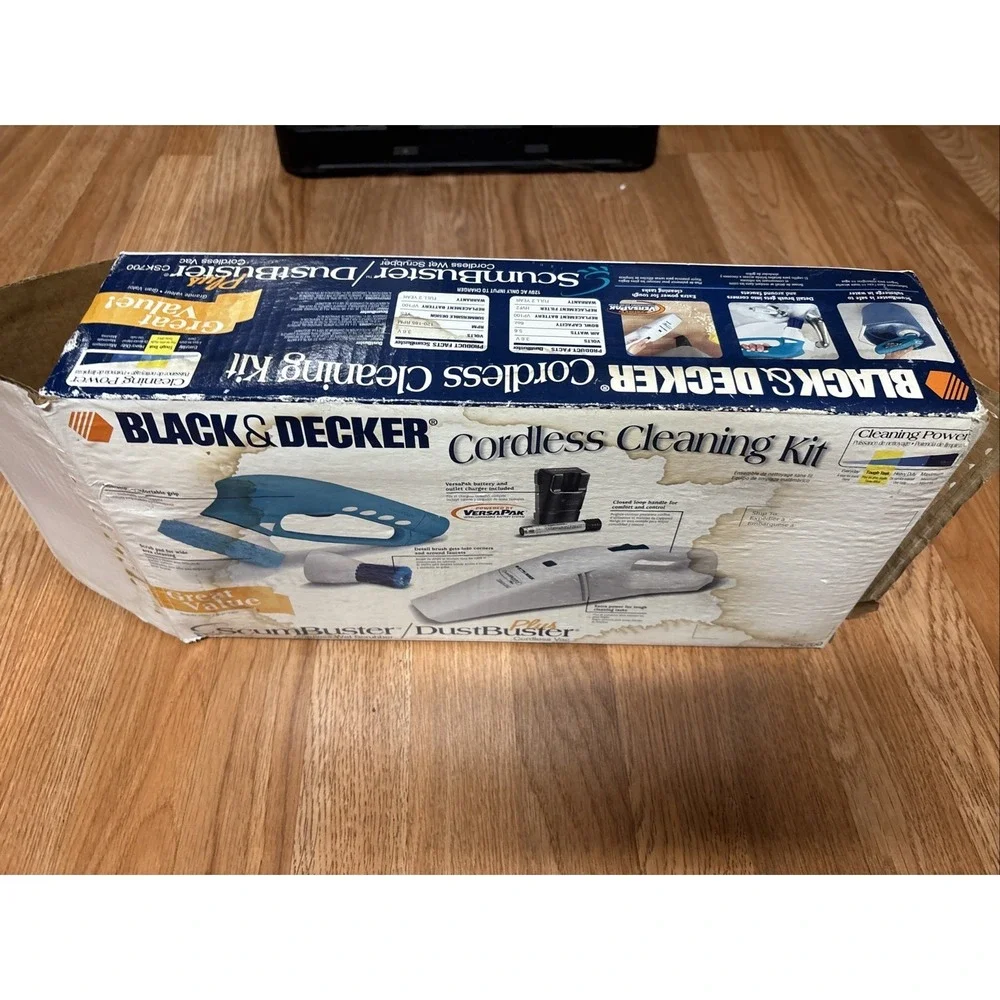 Black and Decker CSK700 Type 1 Cordless Cleaning Kit Dust Scum Buster NEW